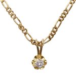 gouden ketting met diamant