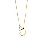 ketting met hartje goud
