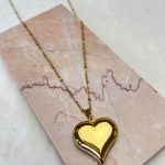 ketting met hartje goud