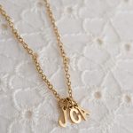 ketting met initialen goud