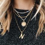 letter ketting goud