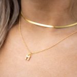 letter ketting goud