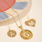 letter ketting goud